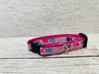 Pink Fish Inspired Cat Collar 1