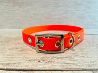 Orange Biothane Waterproof Dog Collar 3