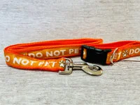 Solid Colour Do Not Pet Me - Alert Dog Collar 1