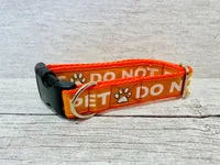 Solid Colour Do Not Pet Me - Alert Dog Collar 2