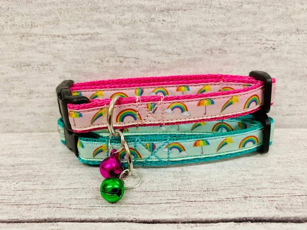 Rainbow Print Puppy/Small Dog Collar