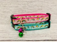Rainbow Print Puppy/Small Dog Collar 1