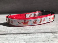 Border Terrier Merry Christmas Santa Dog Collar 2