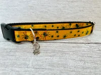Autumn Pumpkin Acorn Leaf Dog Collar 1