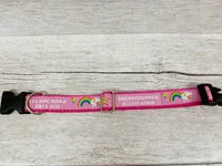 Personalised Unicorn Dog Collar - Custom Print Grosgrain Ribbon 3