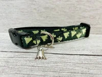 Ghosts Black Halloween Dog Collar 4